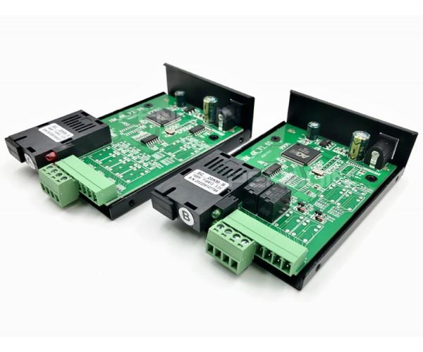 2 CH Dry Contact (Relay Switch) Fiber Converter SM / MM 20KM